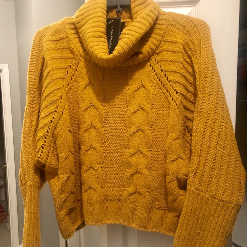 Mustard yellow never been worn sweater.